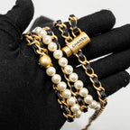 CHANEL 22C MY PERFECT MINI CAMERA CASE WITH CHAIN LAMBSKIN BLACK GHW (MICROCHIP)
