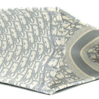 DIOR MEDIUM BOOK TOTE DIOR OBLIQUE EMBROIDERY CANVAS GREY