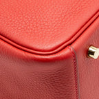 Hermes Lindy 26 clemence rouge Casaque GHW