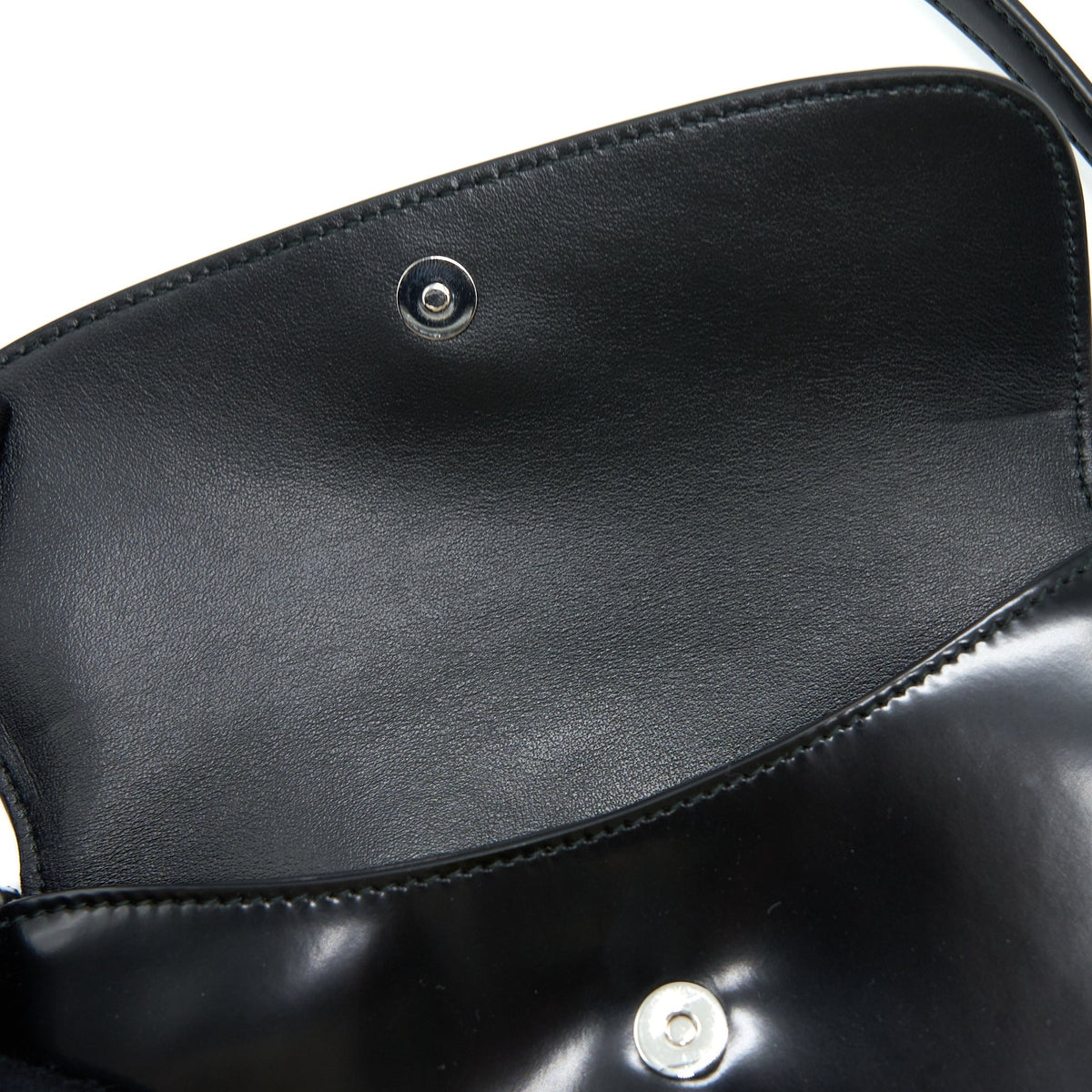 PRADA CLEO SHOULDER BAG BRUSHED LEATHER BLACK SHW