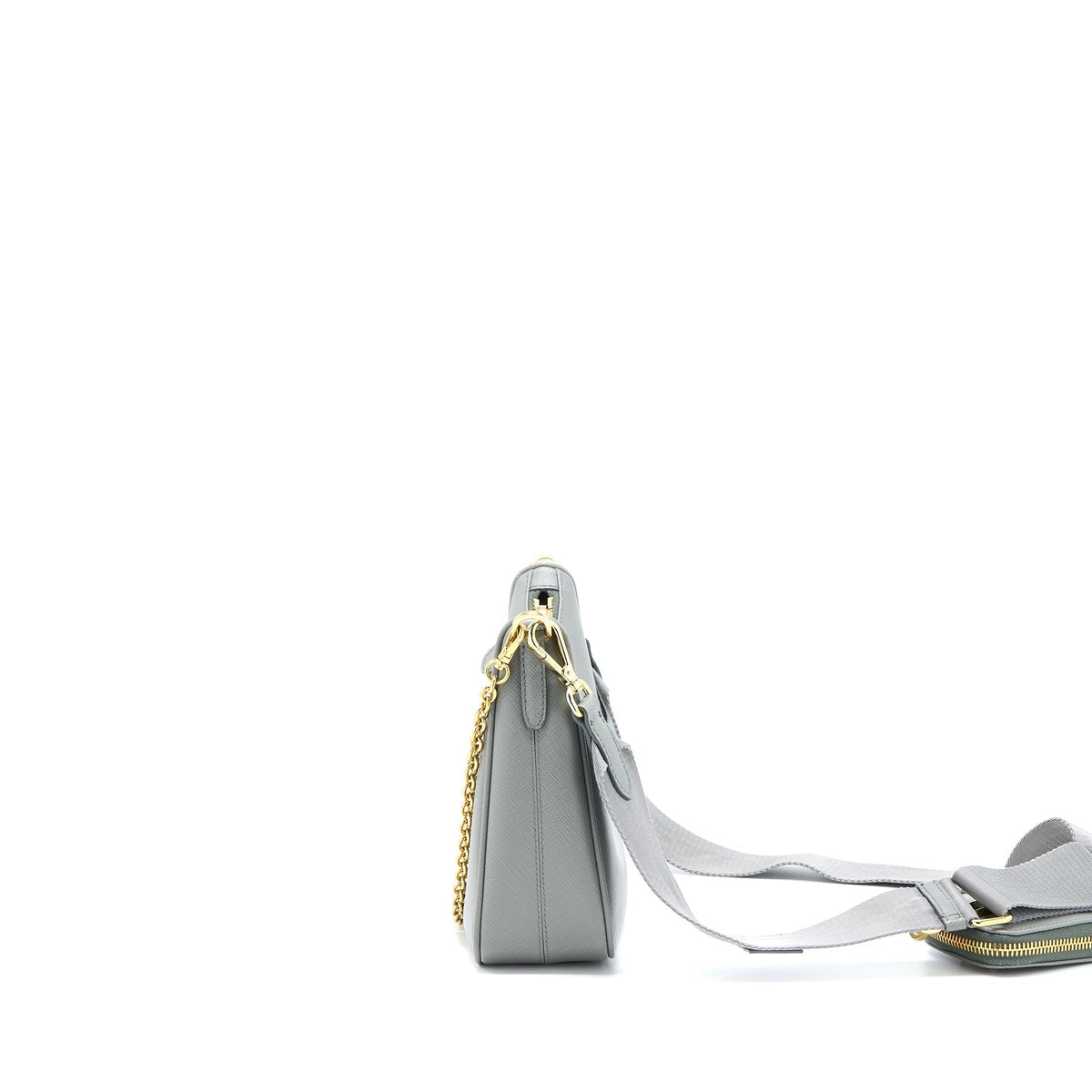 PRADA RE-EDITION 2005 SAFFIANO GREY GHW