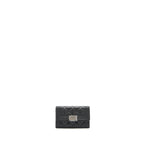 CHANEL BOY CARDHOLDER CAVIAR BLACK RUTHENIUM SHW