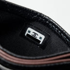 CHANEL CLASSIC CARD HOLDER CAVIAR BLACK GHW (MICROCHIP)