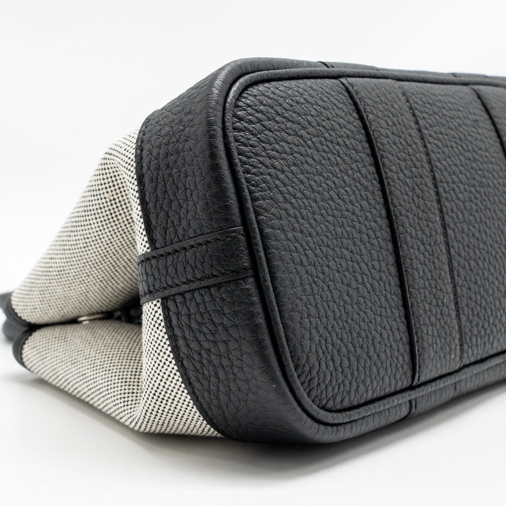 Hermes Neo Garden Party 23 NEGONDA/CANVAS ECRU/NOIR SHW