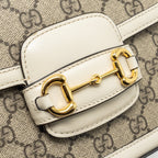 GUCCI MINI HOURSEBIT 1955 BAG GG SUPREME CANVAS/LEATHER GHW