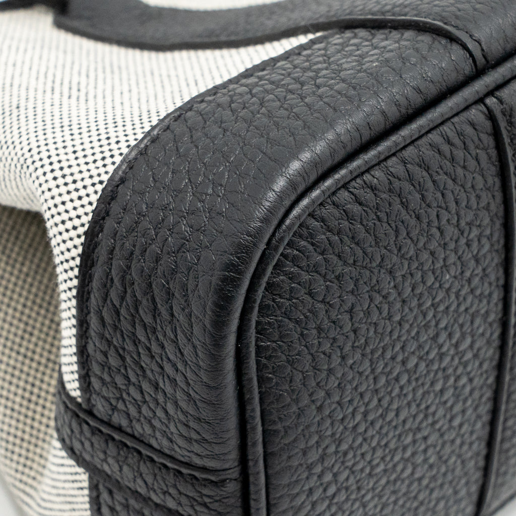 Hermes Neo Garden Party 23 NEGONDA/CANVAS ECRU/NOIR SHW