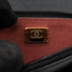 CHANEL 24C GOLD CRUSH WALLET ON CHAIN CALFSKIN BLACK GHW (MICROCHIP)