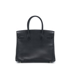 HERMES BIRKIN 30 RETOURNE EPSOM BLACK SHW