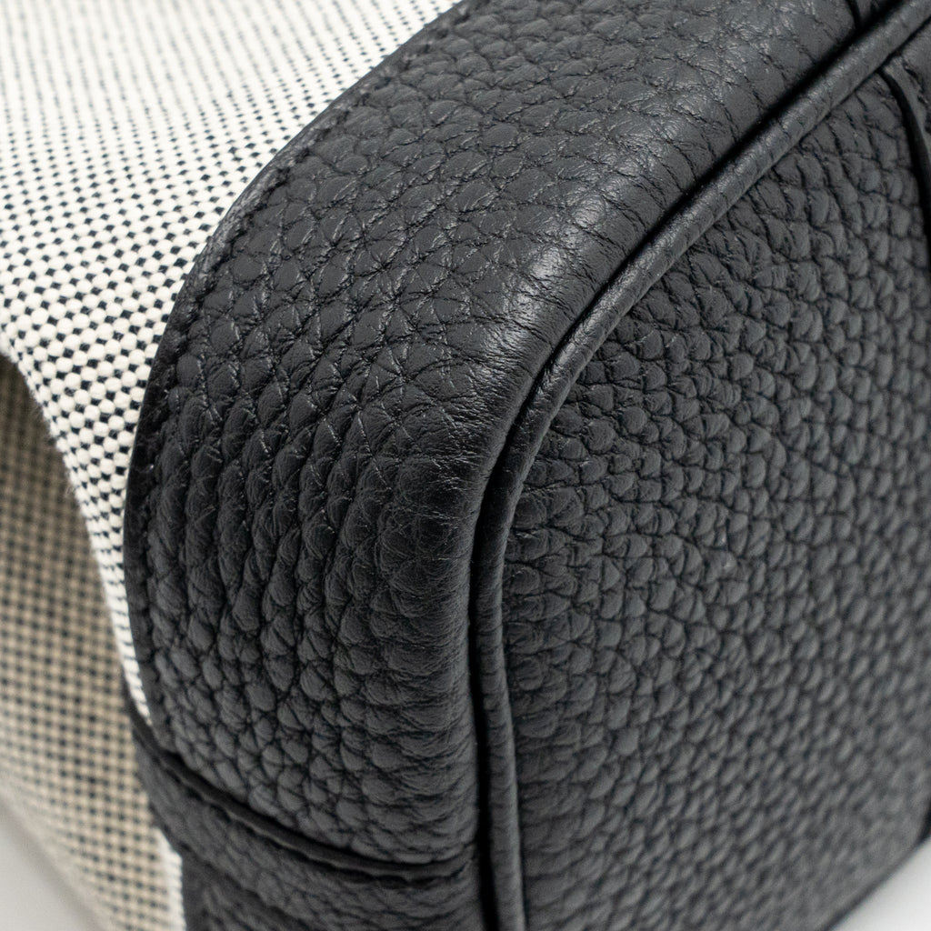 Hermes Neo Garden Party 23 NEGONDA/CANVAS ECRU/NOIR SHW