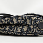 DIOR MEDIUM SADDLE BAG BLUE OBLIQUE CANVAS GHW