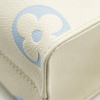 LOUIS VUITTON ONTHEGO PM BICOLOUR MONOGRAM EMPREINTE LATTE/CANDY BLUE GHW
