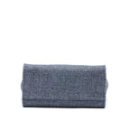 CHANEL DEAUVILLE TOTE BAG TWEED DARK GREY / BLACK LGHW (MICROCHIP)