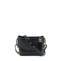 CHANEL SMALL GABRIELLE HOBO BAG CALFSKIN BLACK WITH MULTICOLOUR HARDWARE