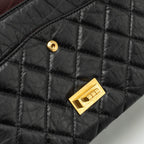CHANEL MAXI 2.55 REISSUE FLAP BAG AGED CALFSKIN BLACK GHW