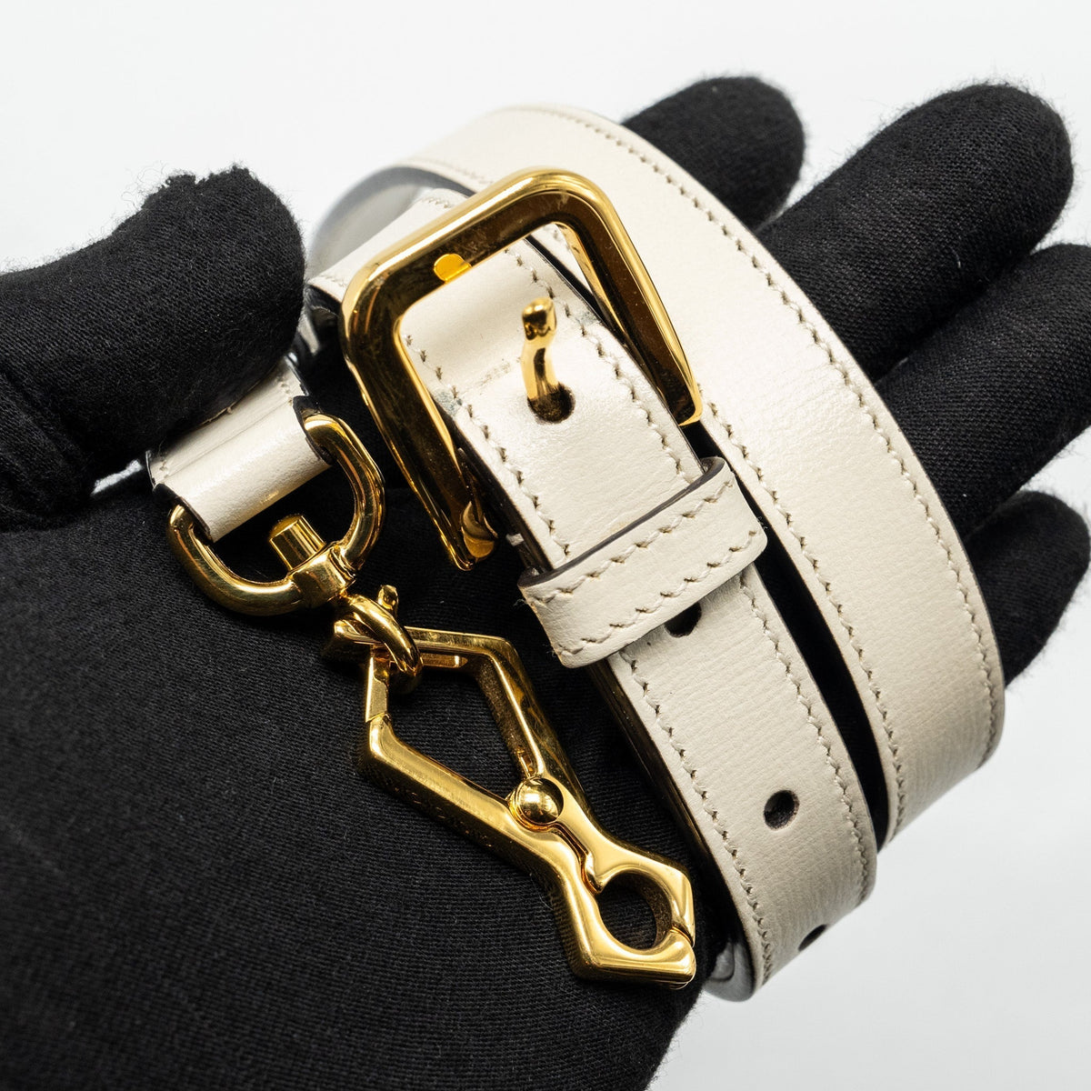 GUCCI MINI HOURSEBIT 1955 BAG GG SUPREME CANVAS/LEATHER GHW