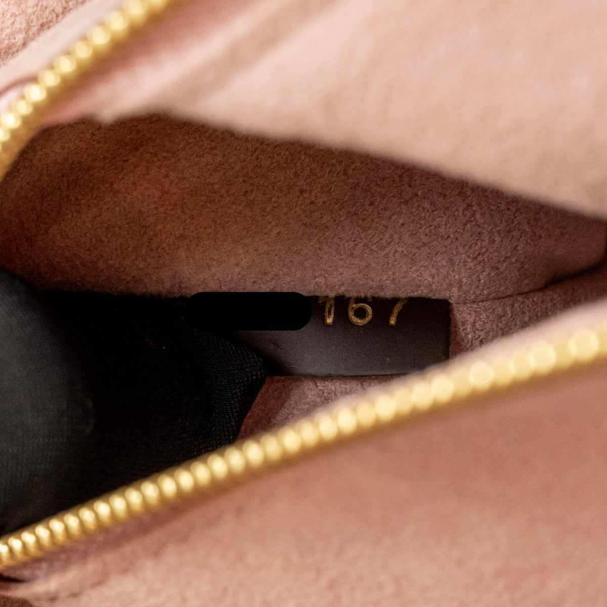 LOUIS VUITTON Brittany Bag Damier Ebene Canvas / Leather Pink GHW