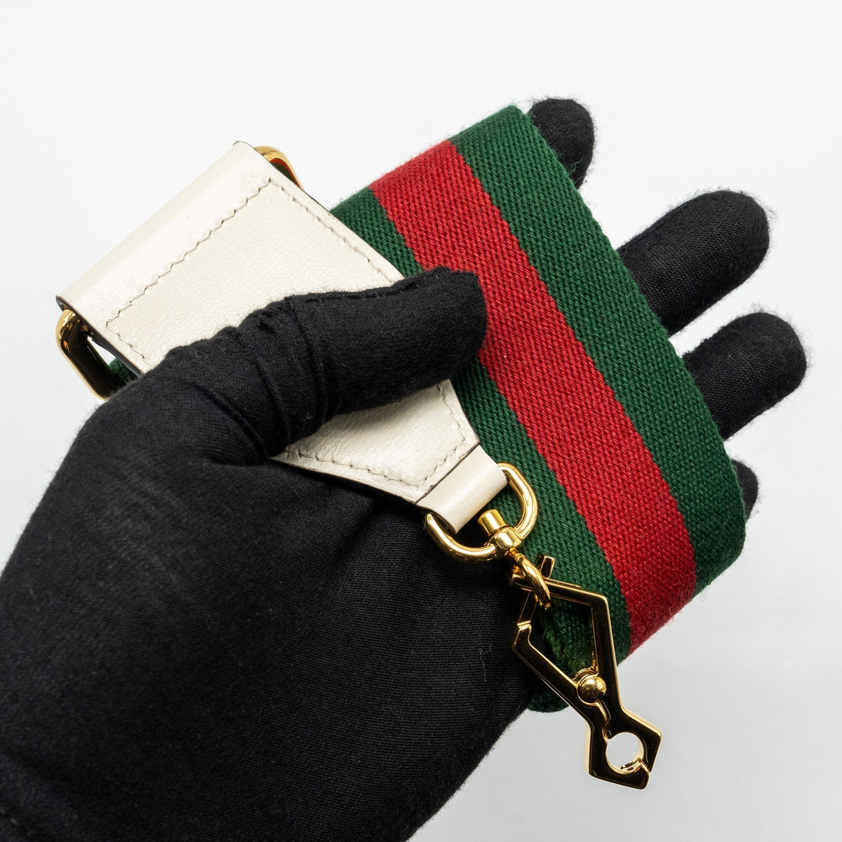 GUCCI MINI HOURSEBIT 1955 BAG GG SUPREME CANVAS/LEATHER GHW