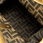 Fendi Medium Fendi First Clutch Bag Ostrich Navy Blue GHW