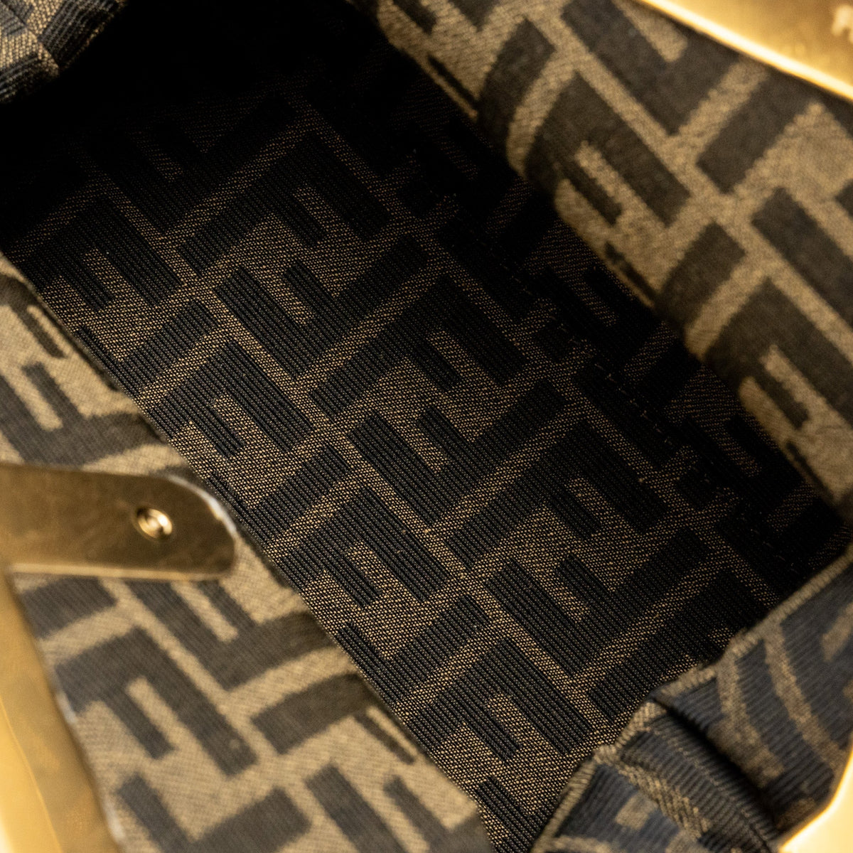 Fendi Medium Fendi First Clutch Bag Ostrich Navy Blue GHW