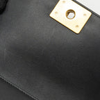 CHANEL SMALL BOY BAG CALFSKIN BLACK GHW (MICROCHIP)