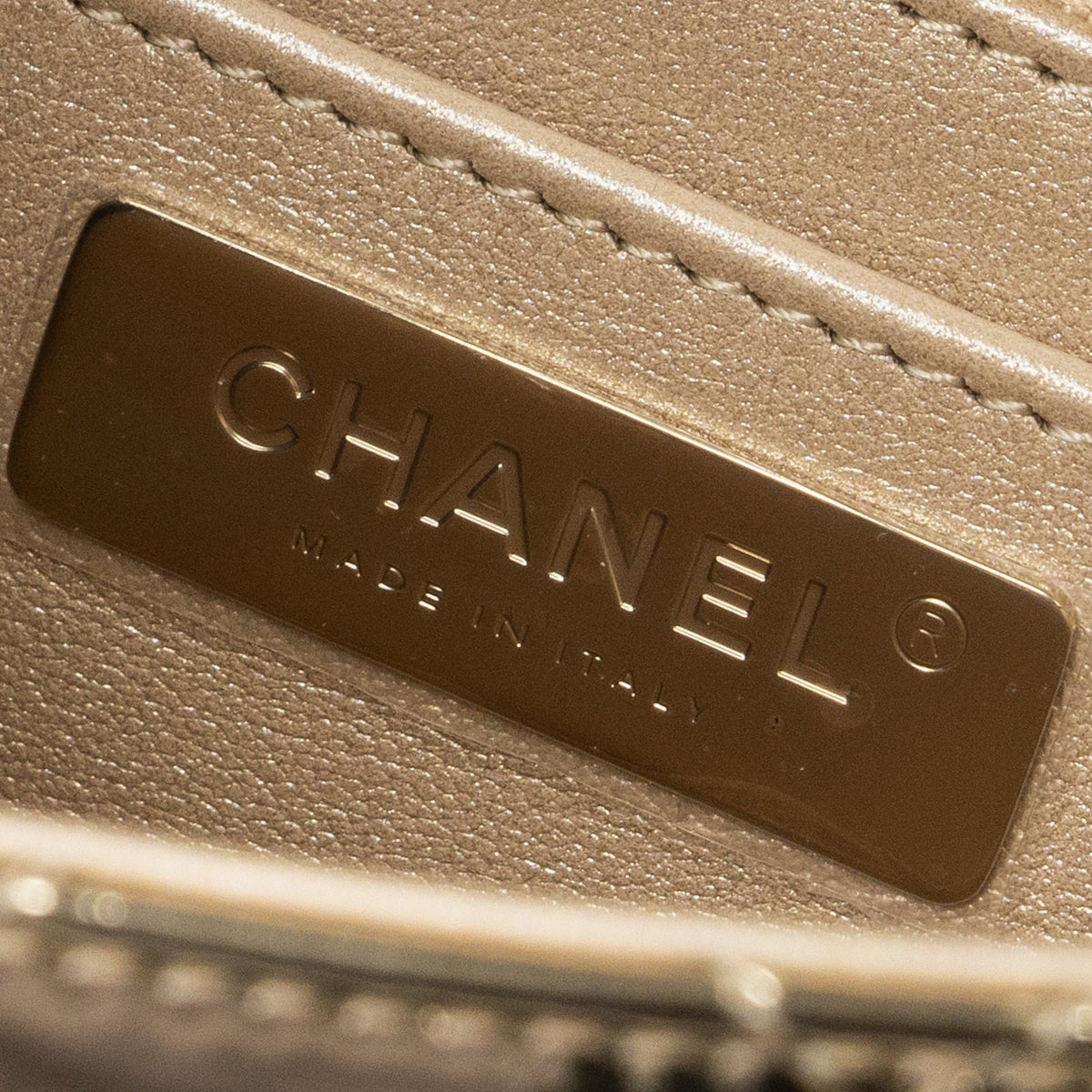 CHANEL 24C BACKPACK WITH STAR PATENT GOLD LGHW (MICROCHIP)