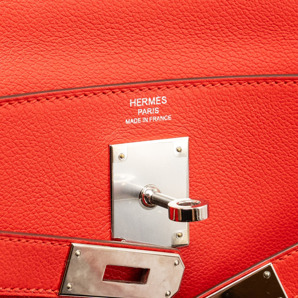 Hermes kelly 28 evercolor rouge de coeur/rouge pigment SHW