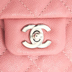 CHANEL URBAN COMPANION FLAP BAG CAVIAR PINK SHW