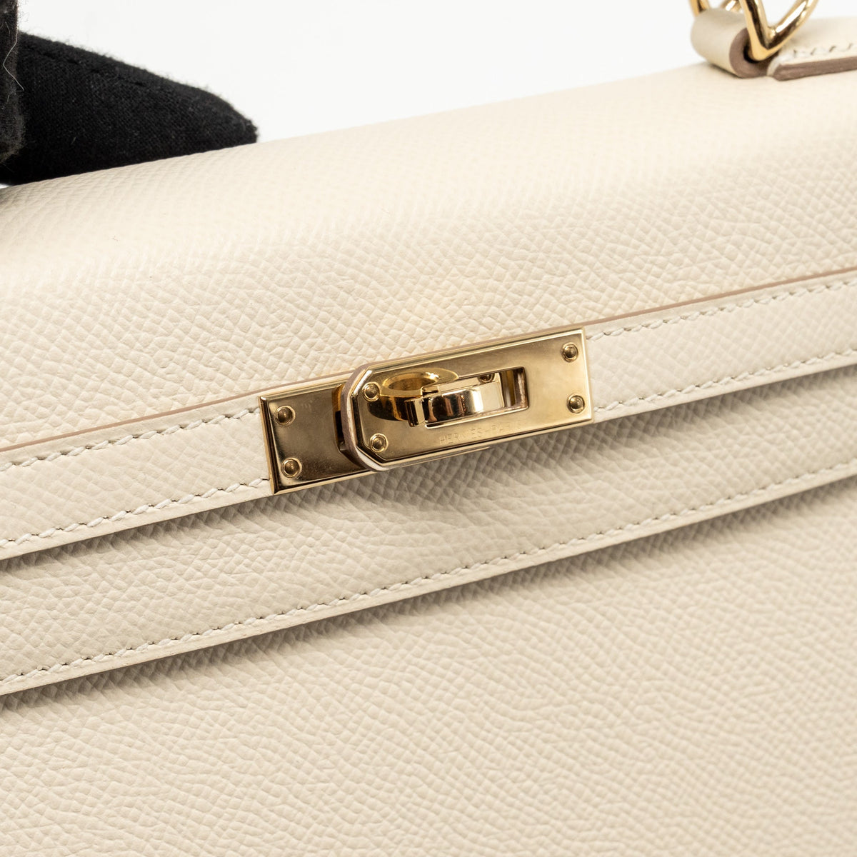 Hermes Kelly 25 Special Order Epsom Craie/Gold LGHW