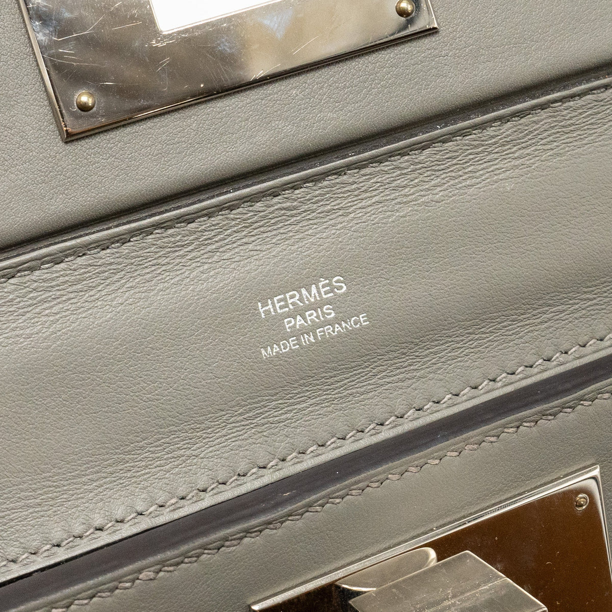 Hermes Mini 2424 24/24-21 Bag Evercolor/Swift Gris Meyer SHW