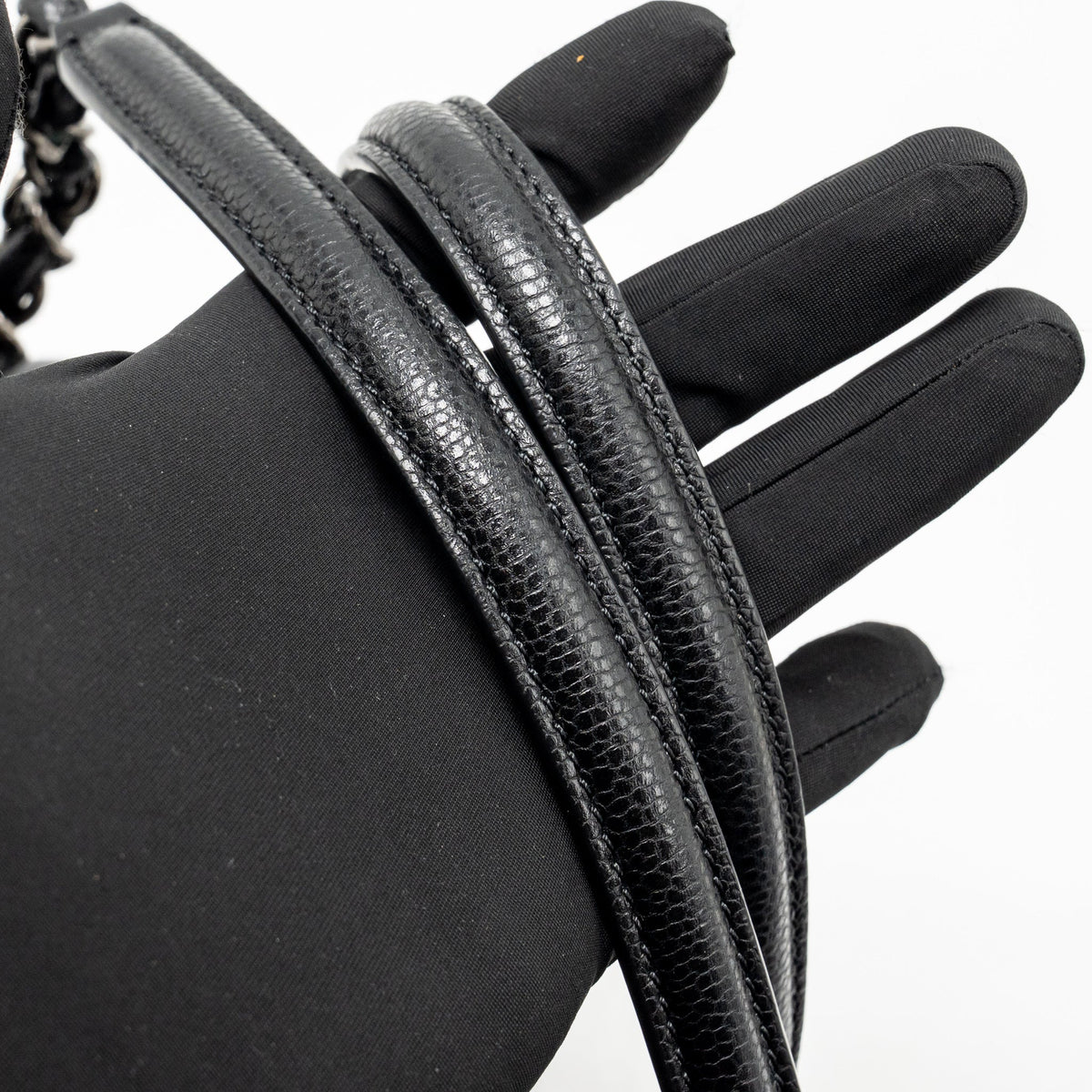 Chanel city shopping tote quilted caviar calfskin black ruthenium silver hardware