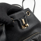 CHANEL AFFINITY BACKPACK CAVIAR BLACK LGHW (MICROCHIP)