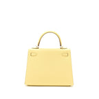 HERMES KELLY 25 EPSOM 1Z JAUNE POUSSIN SHW