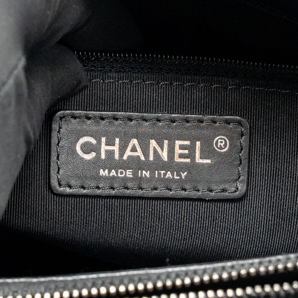 Chanel city shopping tote quilted caviar calfskin black ruthenium silver hardware