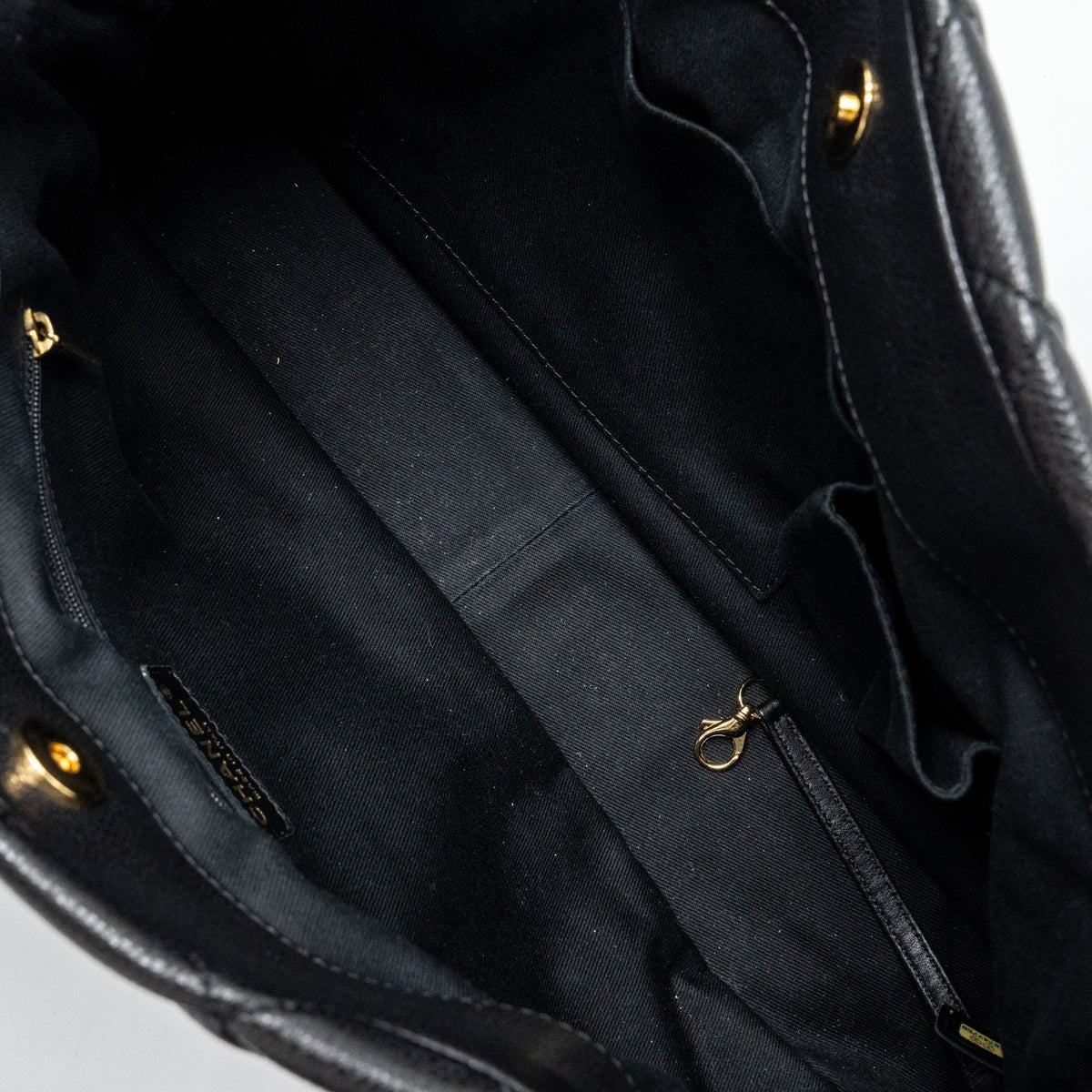 CHANEL MATELASSE CHAIN TOTE BAG CAVIAR BLACK GHW
