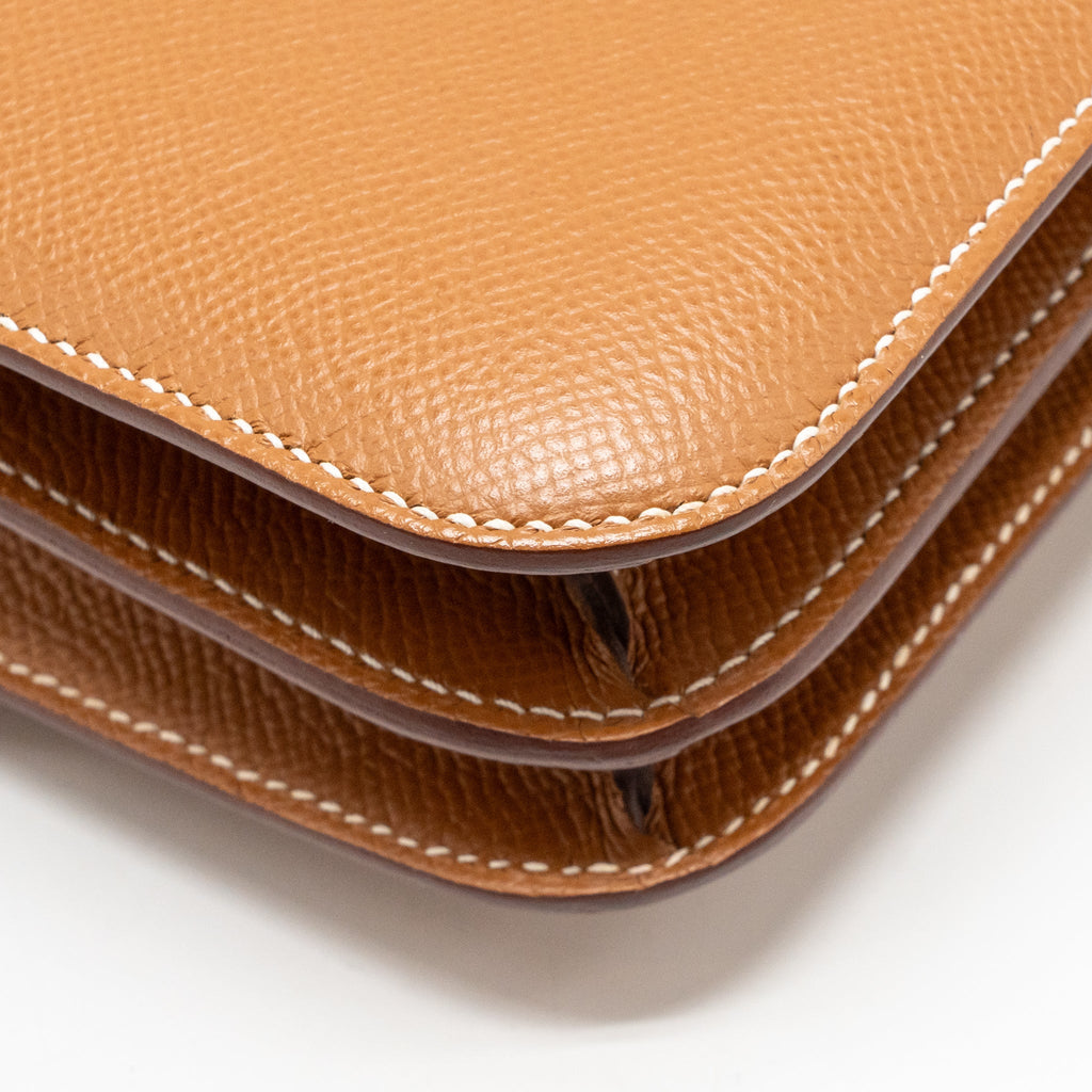 Hermes Mini Constance Epsom Gold GHW