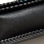 CHANEL SMALL BOY BAG LIZARD/CALFSKIN BLACK WITH RUTHENIUM HARDWARE