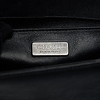 CHANEL SMALL BOY BAG LIZARD/CALFSKIN BLACK WITH RUTHENIUM HARDWARE