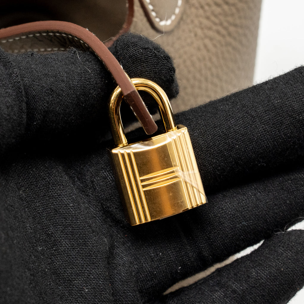 HERMES PICOTIN 18 CLEMENCE ETOUPE GHW