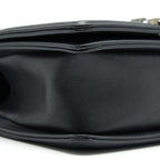 CHANEL SMALL CHEVRON LEBOY BAG CALFSKIN BLACK WITH SHW