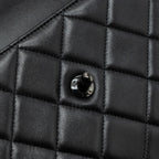 CHANEL SMALL TRENDY CC FLAP BAG LAMBSKIN SO BLACK(MICROCHIP)
