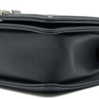 CHANEL SMALL CHEVRON LEBOY BAG CALFSKIN BLACK WITH SHW