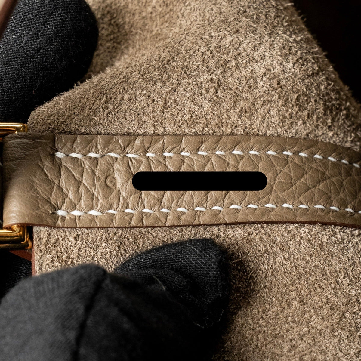 Hermes Picotin 18 Clemence etoupe GHW