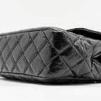 CHANEL HOBO BAG SHINY CALFSKIN BLACK GHW (MICROCHIP)
