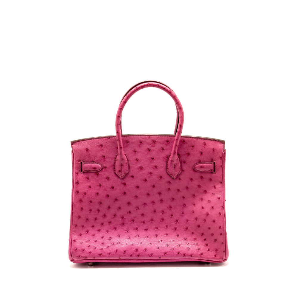 Hermes Birkin 30 Ostrich Fuchsia SHW