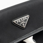 PRADA TRIMMED SAFFIANO PHONE CASE RE-NYLON BLACK SHW