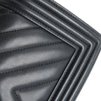 CHANEL SMALL CHEVRON LEBOY BAG CALFSKIN BLACK WITH SHW