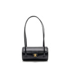 Chanel Small Preppy Bowling Bag Caviar Black GHW (Microchip)