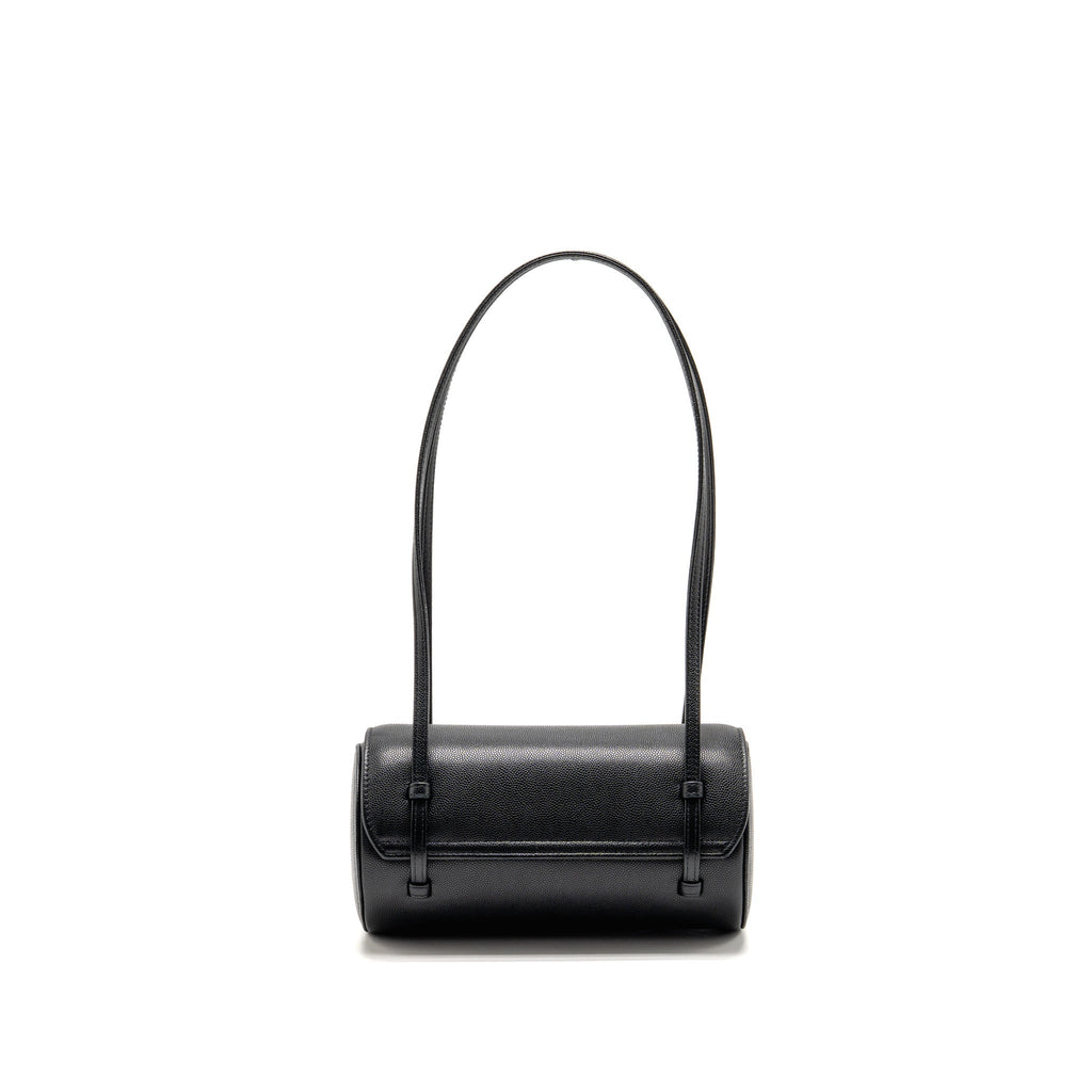 Chanel Small Preppy Bowling Bag Caviar Black GHW (Microchip)