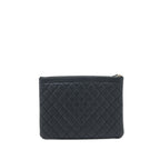CHANEL BOY CLUTCH CAVIAR BLACK GHW