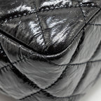 CHANEL HOBO BAG SHINY CALFSKIN BLACK GHW (MICROCHIP)